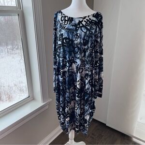 Chalet et ceci artsy boho lagen look tunic flowy dress size 1X